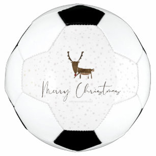 Bola De Futebol SlipperyJoe Merry Christmas rendeer red-nose