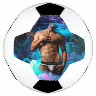 Bola De Futebol SlipperyJoe's cueca masculina musculosa protuberân