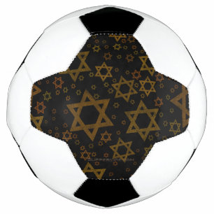 Bola De Futebol SlipperyJoe's Estrela de David temática de Hanukka