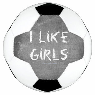 Bola De Futebol SlipperyJoe's Eu Gosto de Meninas quadro-negro suj