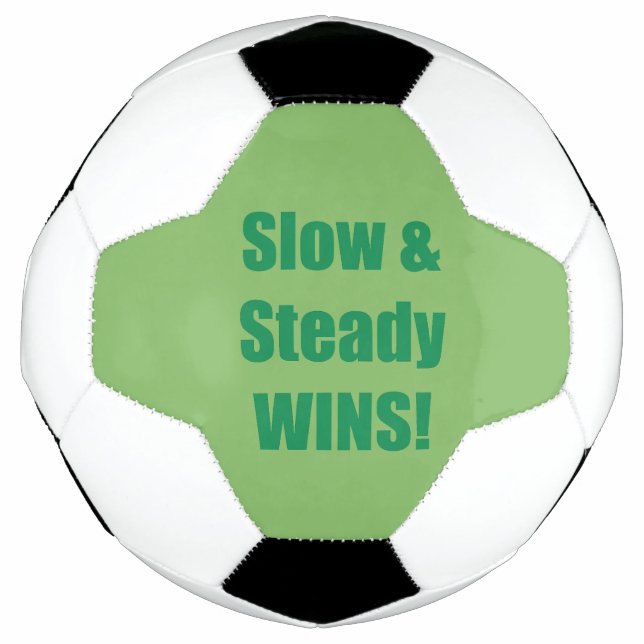 Bola De Futebol Slow & Steady WINS! (Frente)