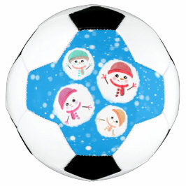 Bola De Futebol Snowball e Snowman Blue