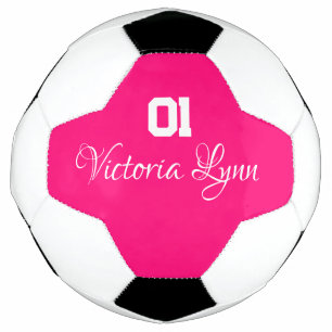 Bola De Futebol Soccer Ball Bright Pink para Meninas