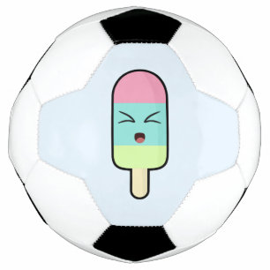 Bola De Futebol Sorvete Kawaii