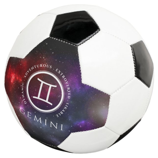 Bola De Futebol Starfield Gemini Twins Western Zodiac (Três quartos)