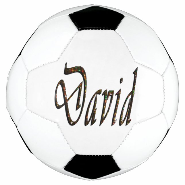 Bola De Futebol Starry Designed David Name, (Frente)