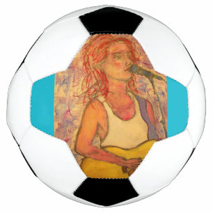 Bola De Futebol stress do microfone azul