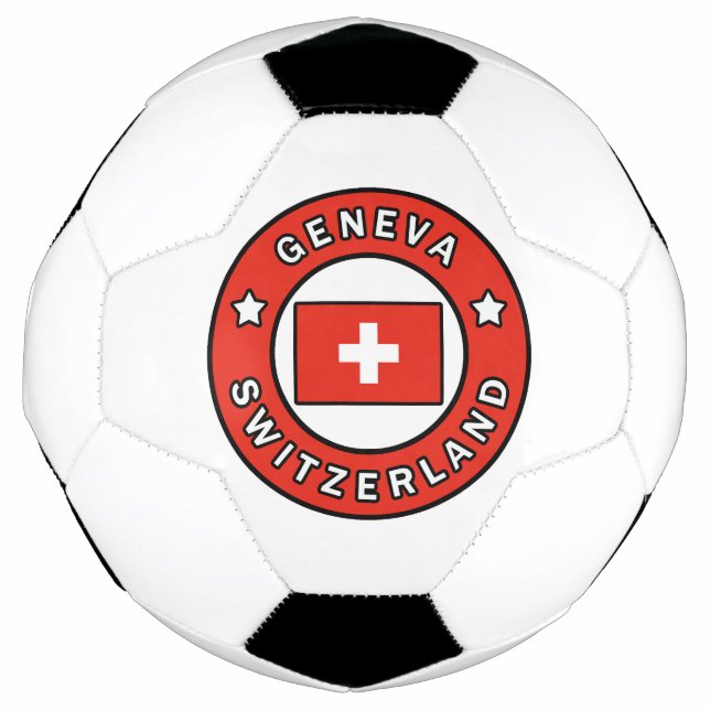 Bola De Futebol Suiça de Genebra (Frente)
