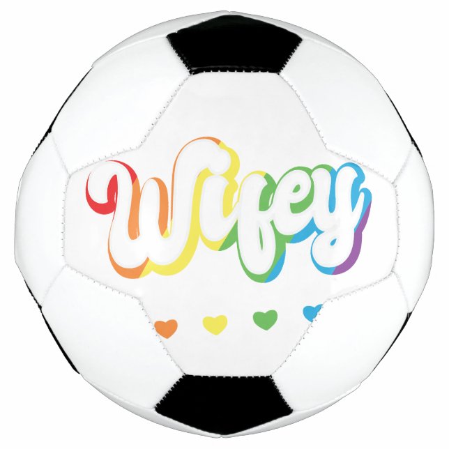 Bola De Futebol Suporte a LGBTQIA Lésbica para Gay (Frente)