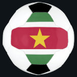 Bola De Futebol Suriname Flag<br><div class="desc">Patriotic flag of Suriname.</div>