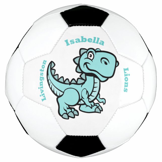Bola De Futebol T Rex Soccer Ball - Teal (Frente)