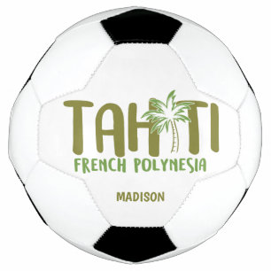 Bola De Futebol Taiti de nome e cor personalizada