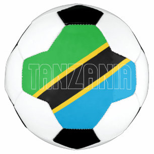 Bola De Futebol Tanzânia Sinalizador Verde Amarelo Azul Negro Pat