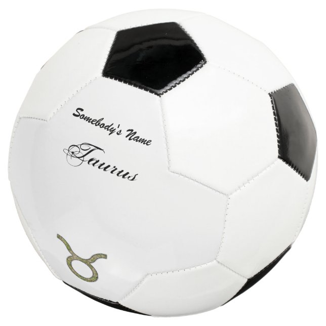Bola De Futebol Taurus Zodiac Símbolo Elemento de Kenneth Yoncich (Três quartos)