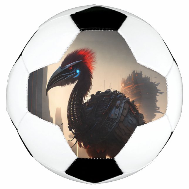 Bola De Futebol "Techno-Feather: O Futuro Robô Emu" (Frente)
