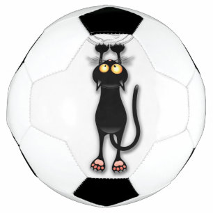 Bola De Futebol Tecido de Arranque de Caracteres Engraçado de Cat