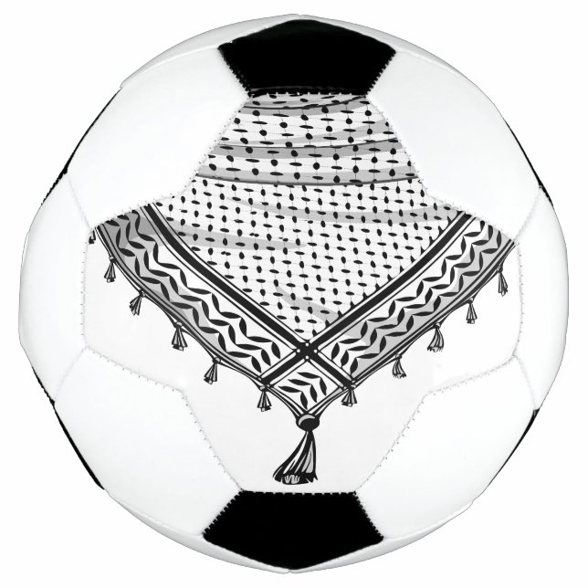 Bola De Futebol Tecido Tradicional do Keffiyeh Scarf Palestino (Frente)
