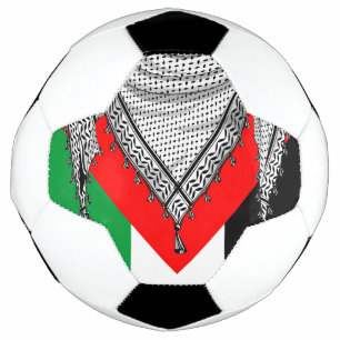 Bola De Futebol Tecido Tradicional do Keffiyeh Scarf Palestino