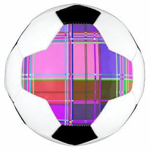 Bola De Futebol Tecido Xadrez Rosa Padrão de Tecido Madras