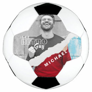 Bola De Futebol Tela de Fotografia do Retrato Na moda preto e bran