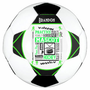 Bola De Futebol Terminologia de Hockey para Meninos Personalizada