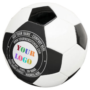 Bola De Futebol Texto de Logotipo de Empresa Personalizado Exemplo