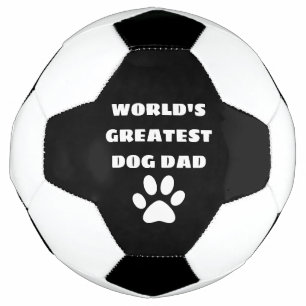Bola De Futebol Texto personalizado do maior Pai de cães do mundo