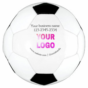 Bola De Futebol texto simples mínimo adicione seu logotipo/design
