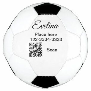 Bola De Futebol Texto simples mínimo adicione seu nome local cidad