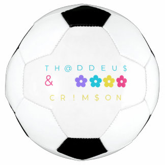 Bola De Futebol thaddeus & crimson $THCBand Mercadorias de Design