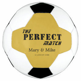 Bola De Futebol The PERFECT Match M Gold Style Couple