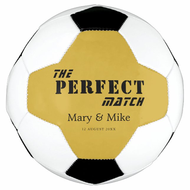 Bola De Futebol The PERFECT Match M Gold Style Couple (Frente)
