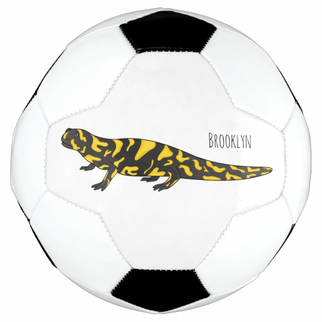 Bola De Futebol Tiger salamander cartoon (Frente)