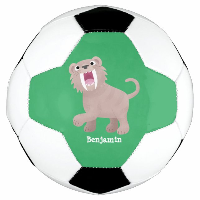 Bola De Futebol Tigre Smilodon de Tigre de Saber (Frente)