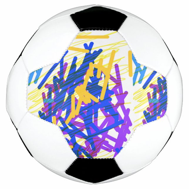 Bola De Futebol Tinta Festiva Moderna Abstrato (Frente)