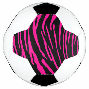 Bola De Futebol Tiras de Tigre Rosa
