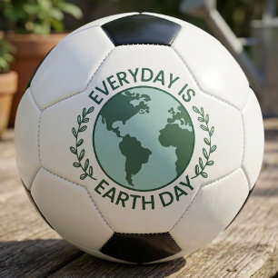 Bola De Futebol Todo Dia é Dia da Terra - Amante da Terra Verde Vi