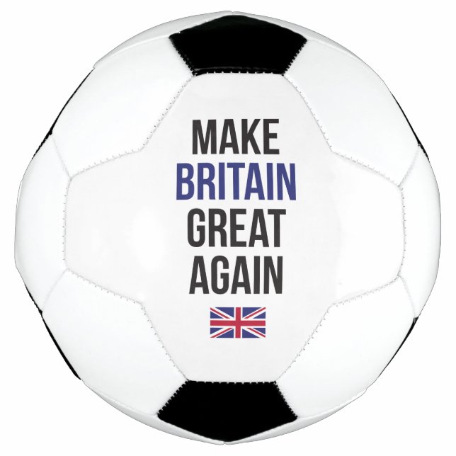 Bola De Futebol Tornar o Excelente britânico novamente Reino Unido (Frente)