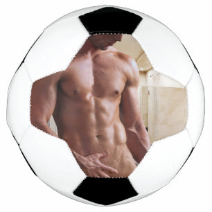 Bola De Futebol Torso masculino musculoso sem camisa do SlipperyJo