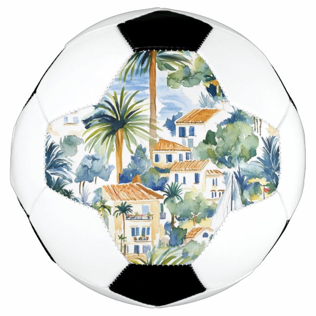 Bola De Futebol Tropical Blue Mediterrânica (Frente)