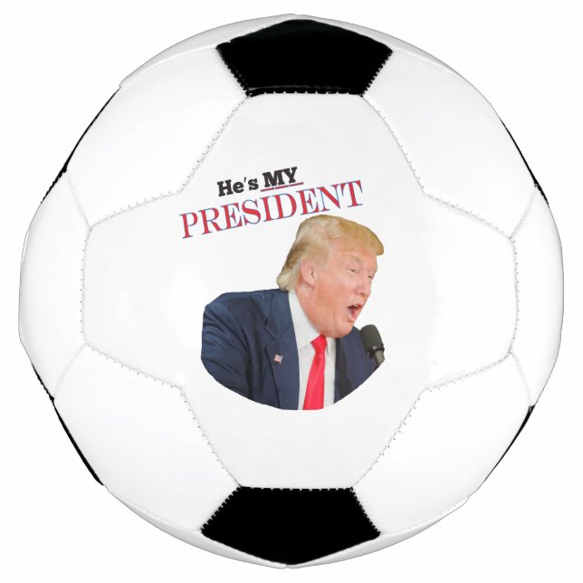 Bola De Futebol Trump Patriótico 🚗 EUA Ele é meu presidente (Frente)