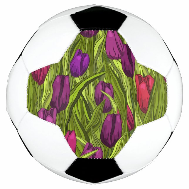 Bola De Futebol Tulipas (Frente)