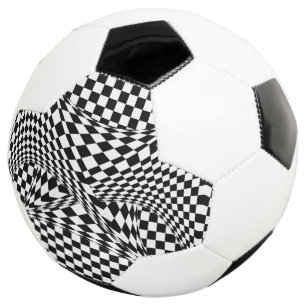 Bola De Futebol Twisted Checkers por Kenneth Yoncich