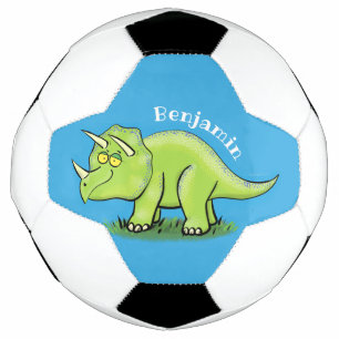 Bola De Futebol Um desenho animado de triceratops dinossauros, ver