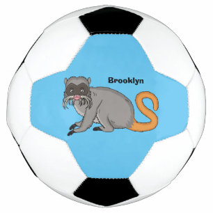 Bola De Futebol Um desenho animado do Imperador Bonito Tamarin