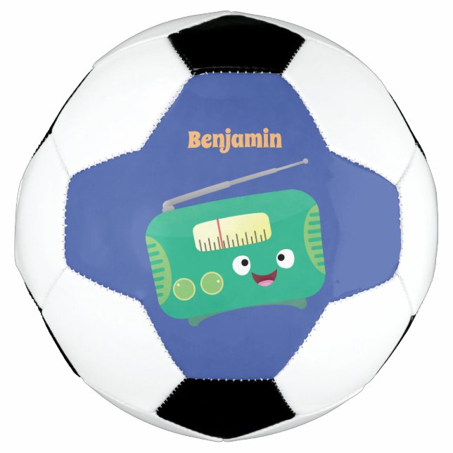Bola De Futebol Um desenho animado e divertido (Frente)