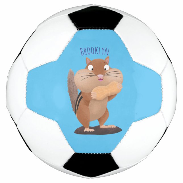 Bola De Futebol Um desenho animado e engraçado (Frente)