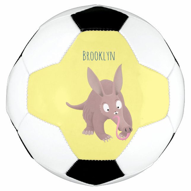 Bola De Futebol Um desenho animado engraçado (Frente)