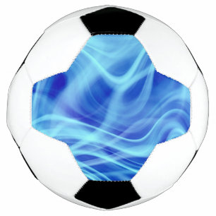 Bola De Futebol Um Nevoeiro Azul Místico