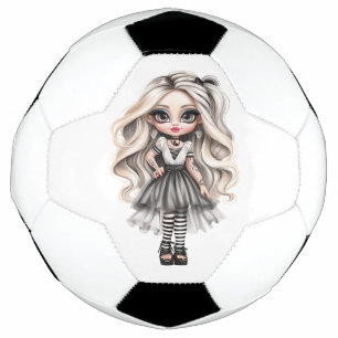 Bola De Futebol Uma Coleção de Design de Halloween de Menina Fofa 